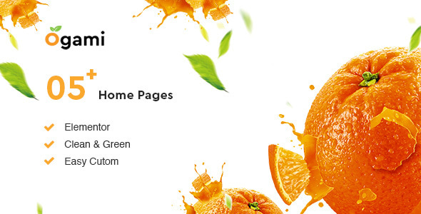 Ogami - Organik Mağaza WordPress Teması - WooCommerce eCommerce