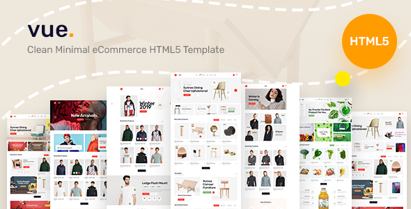 Vuee - Clean Minimal eCommerce Bootstrap 5 Template - Shopping Retail