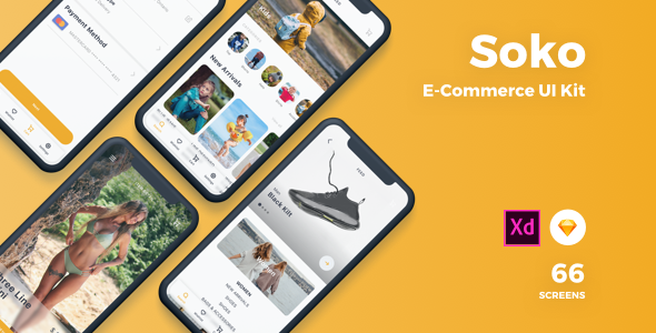 Soko - Ecommerce UI Kit - Sketch UI Templates