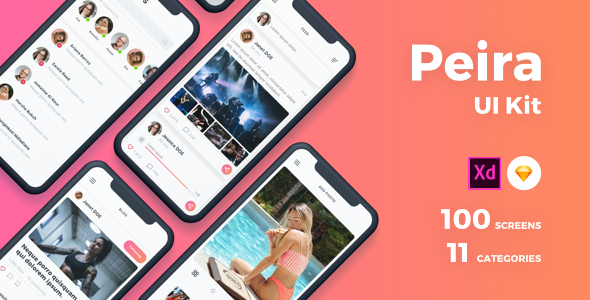 Peira UI Kit - Sketch UI Templates