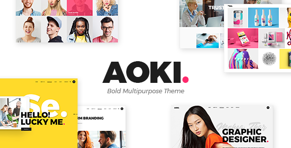 Aoki - Creative Design Agency WordPress Theme - Creative WordPress
