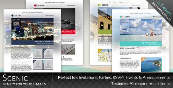 Scenic - HTML Email Template - Newsletters Email Templates