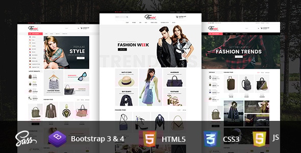 Themini E-Commerce Bootstrap4 Responsive Template - Retail Site Templates