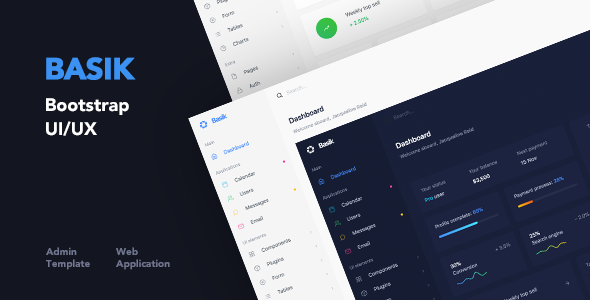 Basik - Web Application and Admin Template - Admin Templates Site Templates