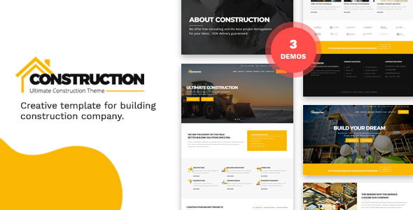 Construction and Building HTML Template - Corporate Site Templates