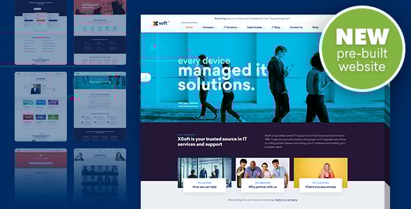 Nanosoft - WP Theme for IT Solutions and Services Company - Software Technology