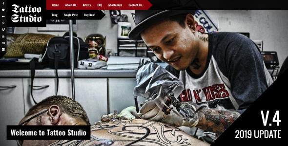 Tattoo Studio - Responsive WordPress Theme - Art Creative