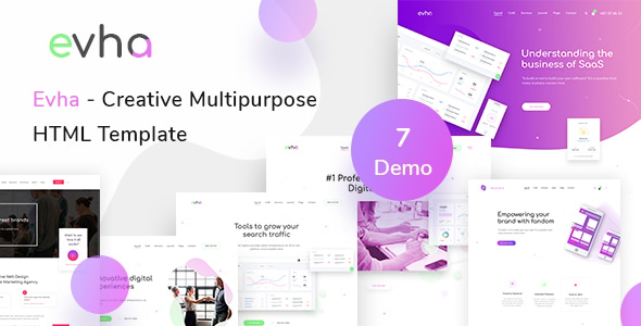 Evha - Creative Multipurpose HTML Template - Creative Site Templates