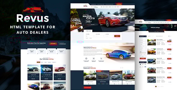 Revus - Auto Dealer HTML - Retail Site Templates