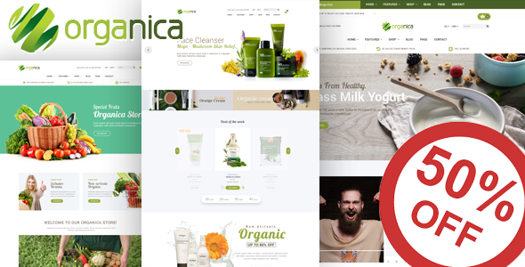 Organica - Organic, Beauty, Natural Cosmetics, Food, Farn and Eco WordPress Theme - WooCommerce eCommerce