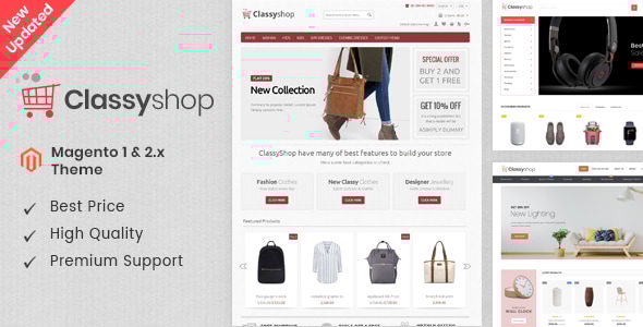 Classy Shop - Magento Responsive Template - Fashion Magento