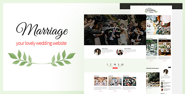 Marriage - Responsive Wedding Wordpress Theme - Wedding WordPress