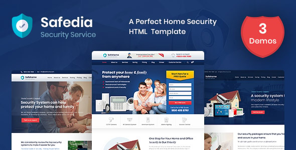 Safedia - Security HTML Template - Business Corporate