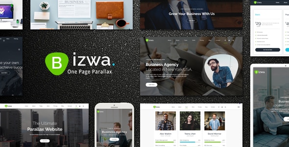 Bizwa - One Page Parallax - Business Corporate