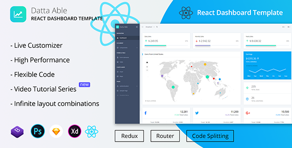 Datta Able ReactJS Admin Template - Admin Templates Site Templates