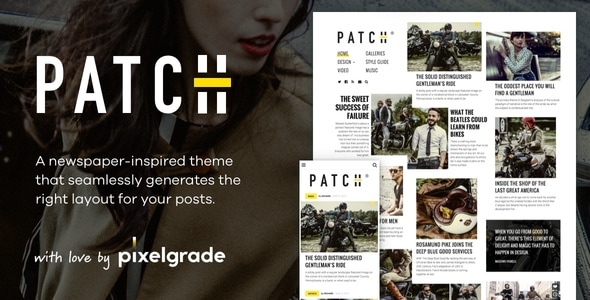Patch - Unconventional Newspaper-Like Blog Theme - News / Editorial Blog / Magazine