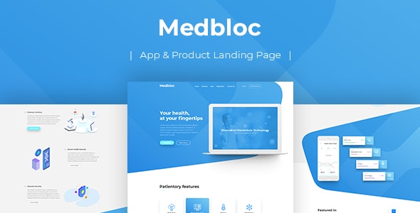 Medbloc - HTML Landing Page - Health & Beauty Retail