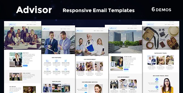 Advisor - Responsive Email Template - Newsletters Email Templates
