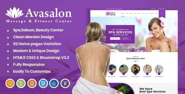 Avasalon HTML Template - Health & Beauty Retail