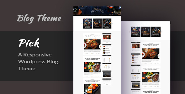 Pick - A Responsive WordPress Blog Theme - Personal Blog / Magazine