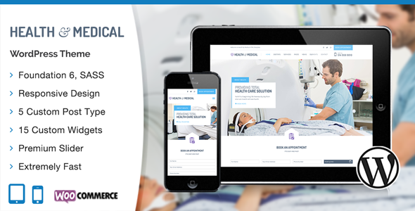 Medical WordPress Theme - Health & Beauty Retail