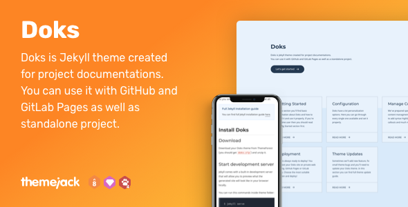 Doks — Jekyll Theme for Project Documentation - Jekyll Jamstack
