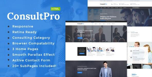 ConsultPro : Consultancy HTML Template - Business Corporate