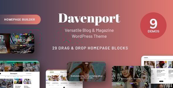 Davenport - Versatile Blog and Magazine WordPress Theme - News / Editorial Blog / Magazine