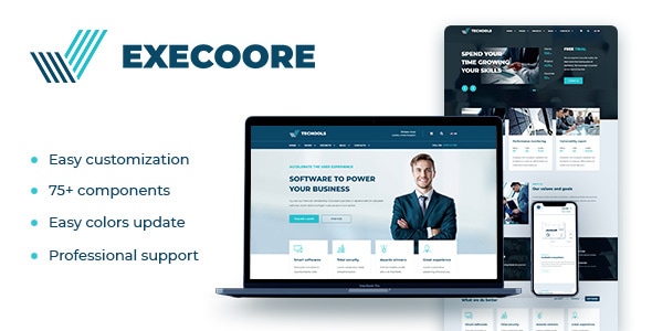 Execoore - Technology And Fintech Theme - Business Corporate