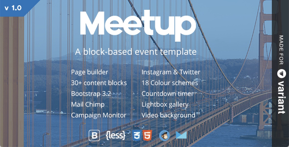 Meetup | Conference & Event Landing With Page Builder - Events Entertainment