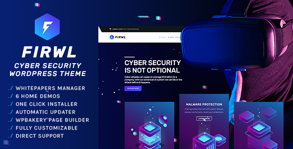 Firwl - Cyber Security WordPress Theme - Software Technology