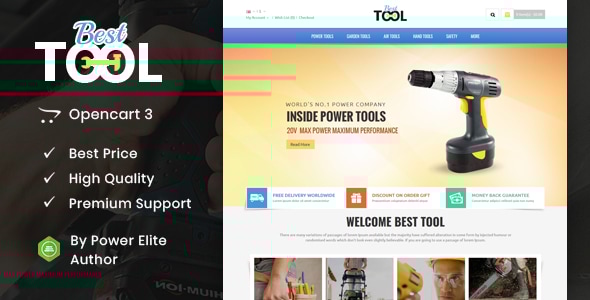 Tools - Opencart Responsive Theme - Miscellaneous OpenCart