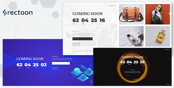 Rectoon - ReactJS Coming soon template - Under Construction Specialty Pages