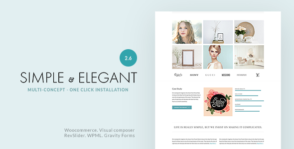 Simple & Elegant - Multi-Purpose WordPress Theme - Creative WordPress