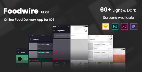 Foodwire - Ultimate Food Delivery UI Kit - Food Retail