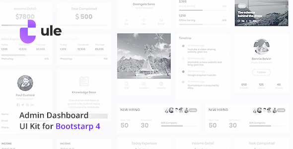 Ule – Dashboard Template for Bootstrap - Admin Templates Site Templates