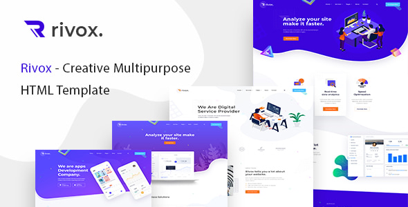 Rivox - Creative Multi-Purpose HTML Template - Software Technology