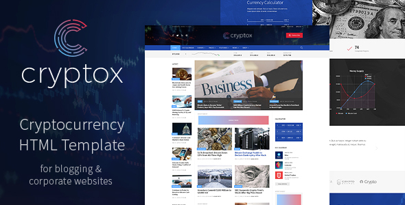 Cryptox - Cryptocurrency HTML Template - Business Corporate