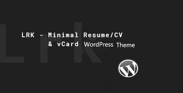 LRK - Creative vCard WordPress Theme - Portfolio Creative