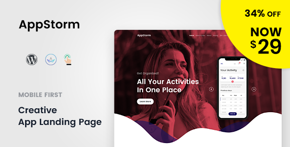 Appstorm - App Startup WordPress Theme - Software Technology