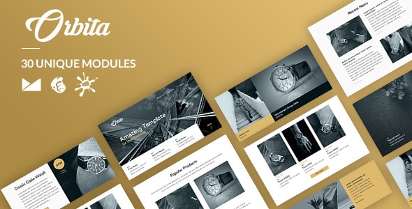 Orbita Email-Template + Online Builder - Email Templates Marketing