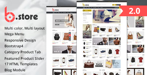 Bstore - Fashion Modern HTML5 eCommerce Website Template - Fashion Retail