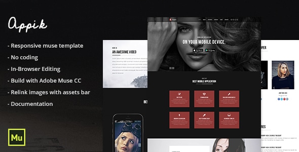 Appik - Responsive App muse Template - Muse Templates