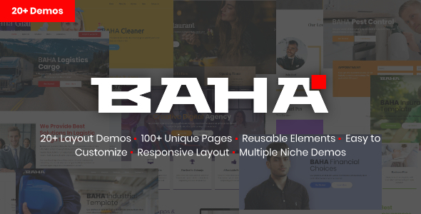 BAHA - Responsive Multi-Purpose HTML Template - Business Corporate