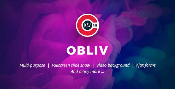 Obliv - Creative HTML Template - Creative Site Templates