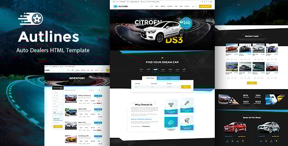 Autlines - Autodealer HTML Template - Retail Site Templates