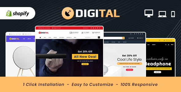 Digital - Electronics MultiPurpose Shopify Theme - Shopify eCommerce