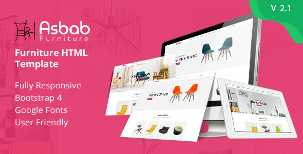 Asbab – Furniture HTML Template - Shopping Retail