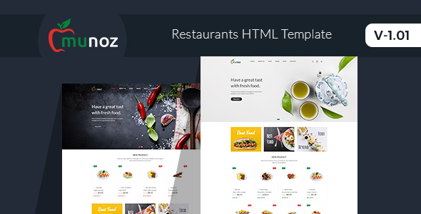 Munoz - Restaurant HTML Template - Food Retail