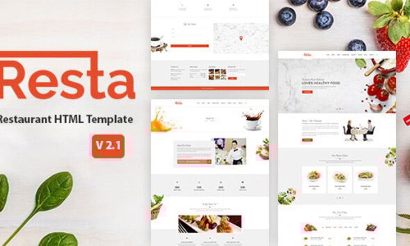 Resta - Restaurant HTML Template - Restaurants & Cafes Entertainment